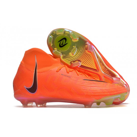 Nike Phantom Luna Elite FG High Top Orange Black Football Boots & Shoes