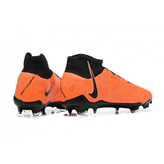 Nike Phantom Luna Elite FG High Top Orange Black Football Boots & Shoes