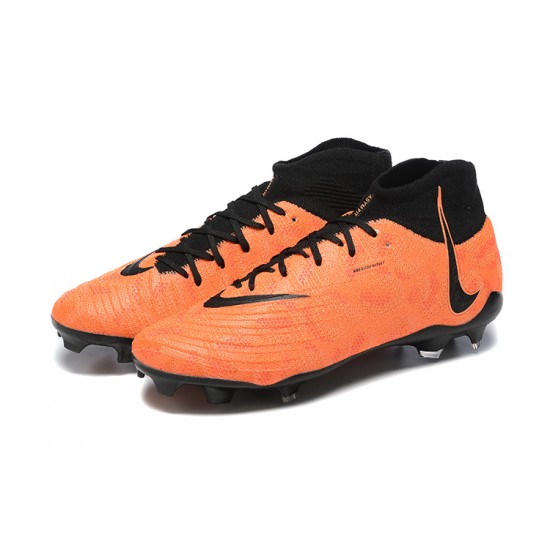 Nike Phantom Luna Elite FG High Top Orange Black Football Boots & Shoes