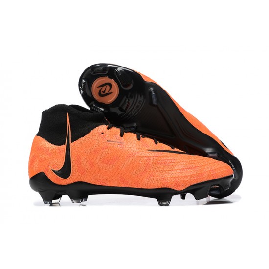 Nike Phantom Luna Elite FG High Top Orange Black Football Boots & Shoes