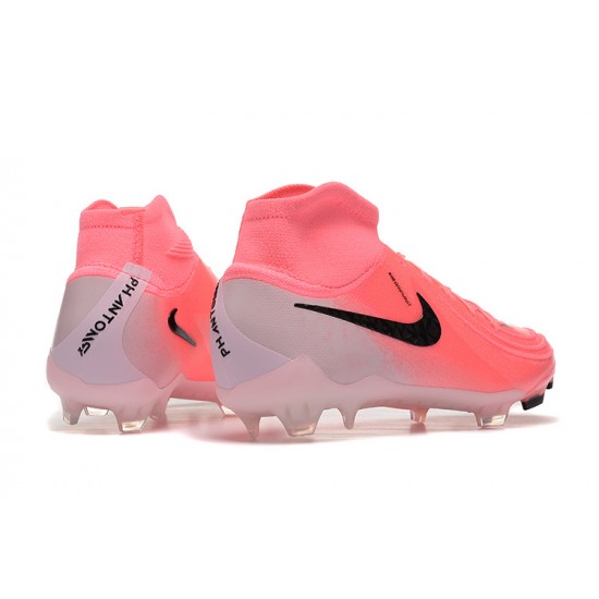 Nike Phantom Luna Elite FG High Top Peach Black Football Boots & Shoes