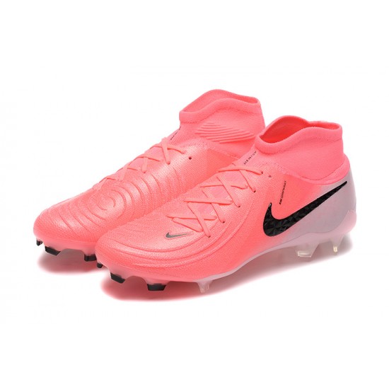 Nike Phantom Luna Elite FG High Top Peach Black Football Boots & Shoes