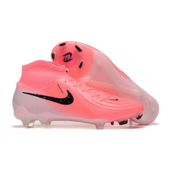 Nike Phantom Luna Elite FG High Top Peach Black Football Boots & Shoes