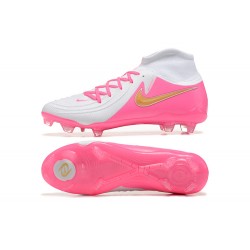 Nike Phantom Luna Elite FG High Top Peach White Gold Football Boots & Shoes 