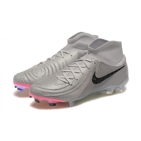 Nike Phantom Luna Elite FG High Top Pink Grey Black Football Boots & Shoes