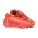 Nike Phantom Luna Elite FG High Top Red Silver Football Boots & Shoes