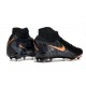 Nike Phantom Luna Elite FG High Top Football Boots & Shoes Black Orange