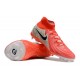 Nike Phantom Luna Elite FG High Top Football Boots & Shoes Red Black Grey