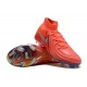 Nike Phantom Luna Elite FG High Top Football Boots & Shoes Red Silver