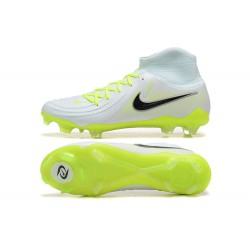 Nike Phantom Luna Elite FG High Top White Black Yellow Green Football Boots & Shoes 