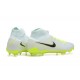 Nike Phantom Luna Elite FG High Top White Black Yellow Green Football Boots & Shoes