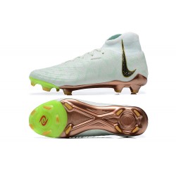 Nike Phantom Luna Elite FG High Top White Gold Green Football Boots & Shoes 