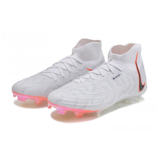 Nike Phantom Luna Elite FG High Top White Orange Football Boots & Shoes