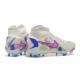 Nike Phantom Luna Elite FG High Top White Pink Blue Football Boots & Shoes