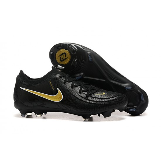 Nike Phantom Luna Elite FG Low Black Gold Football Boots & Shoes