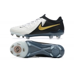 Nike Phantom Luna Elite FG Low Black Gold White Football Boots & Shoes 