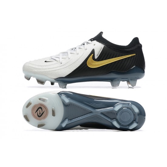 Nike Phantom Luna Elite FG Low Black Gold White Football Boots & Shoes