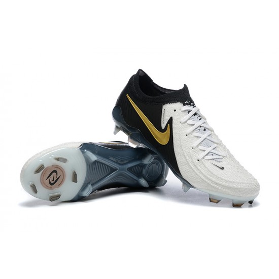 Nike Phantom Luna Elite FG Low Black Gold White Football Boots & Shoes