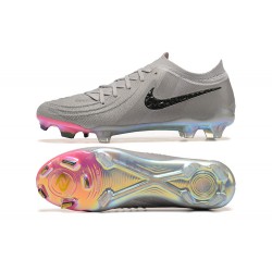 Nike Phantom Luna Elite FG Low Grey Black Football Boots & Shoes 