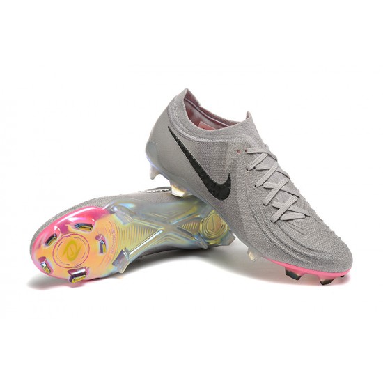 Nike Phantom Luna Elite FG Low Grey Black Football Boots & Shoes