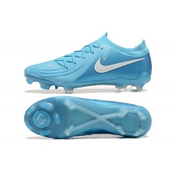 Nike Phantom Luna Elite FG Low Ltblue White Football Boots & Shoes 