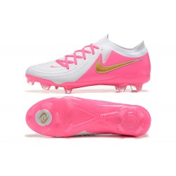 Nike Phantom Luna Elite FG Low Peach White Gold Football Boots & Shoes 