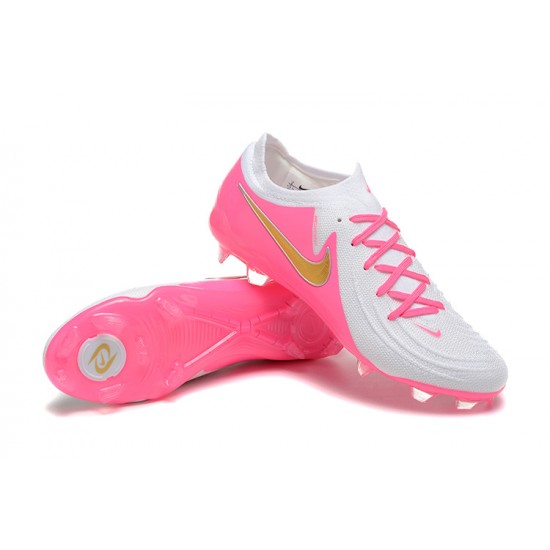 Nike Phantom Luna Elite FG Low Peach White Gold Football Boots & Shoes