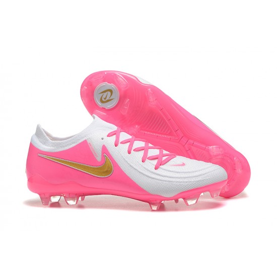 Nike Phantom Luna Elite FG Low Peach White Gold Football Boots & Shoes