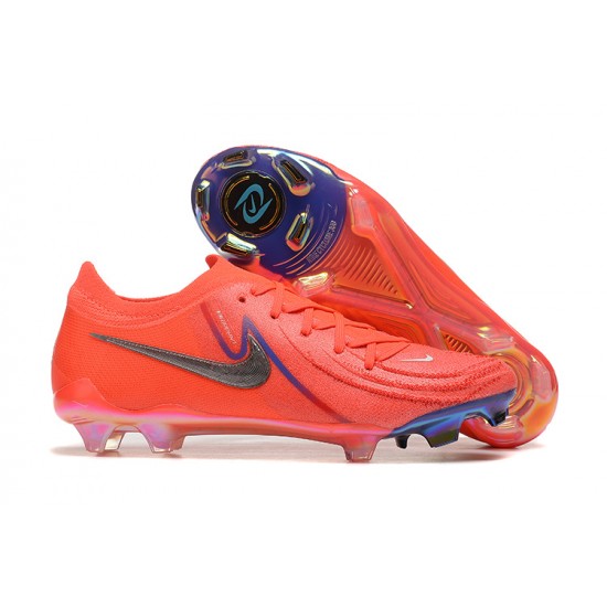 Nike Phantom Luna Elite FG Low Red Gray Football Boots & Shoes