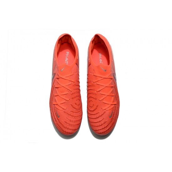 Nike Phantom Luna Elite FG Low Football Boots & Shoes Red Silver