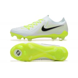 Nike Phantom Luna Elite FG Low White Black Green Football Boots & Shoes 