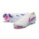 Nike Phantom Luna Elite FG Low White Blue Pink Football Boots & Shoes