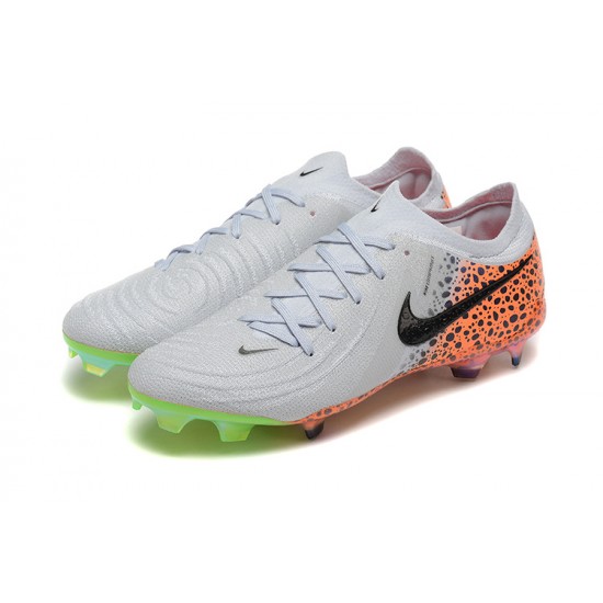 Nike Phantom Luna Elite FG Low White Green Football Boots & Shoes