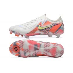 Nike Phantom Luna Elite FG Low White Orange Yellow Football Boots & Shoes 