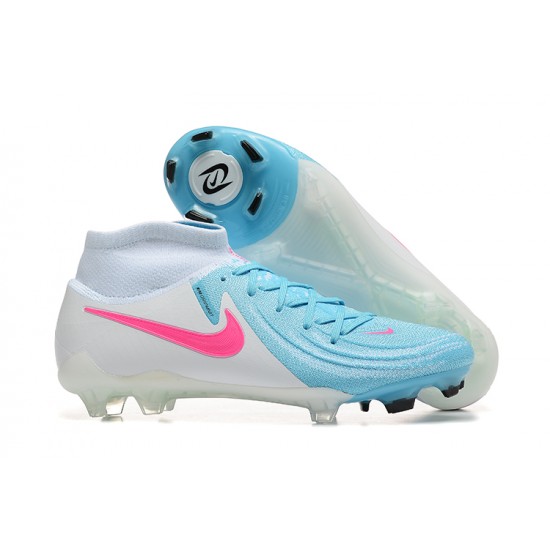 Nike Phantom Luna Elite FG Ltblue Beige Pink High Football Boots & Shoes