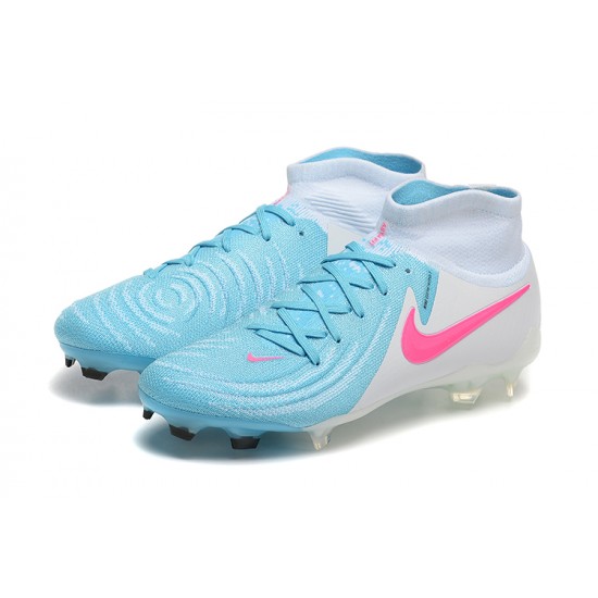 Nike Phantom Luna Elite FG Ltblue Beige Pink High Football Boots & Shoes