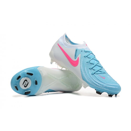 Nike Phantom Luna Elite FG Ltblue Beige Pink Low Football Boots & Shoes