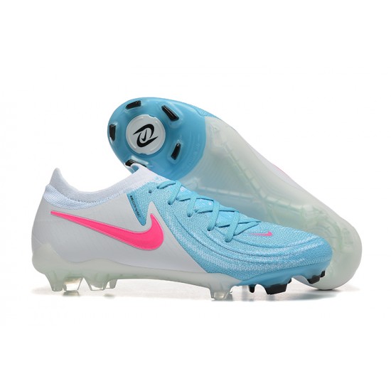 Nike Phantom Luna Elite FG Ltblue Beige Pink Low Football Boots & Shoes