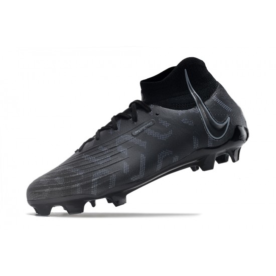 Nike Phantom Luna Elite NU FG All Black High Football Boots & Shoes