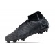 Nike Phantom Luna Elite NU FG All Black High Football Boots & Shoes