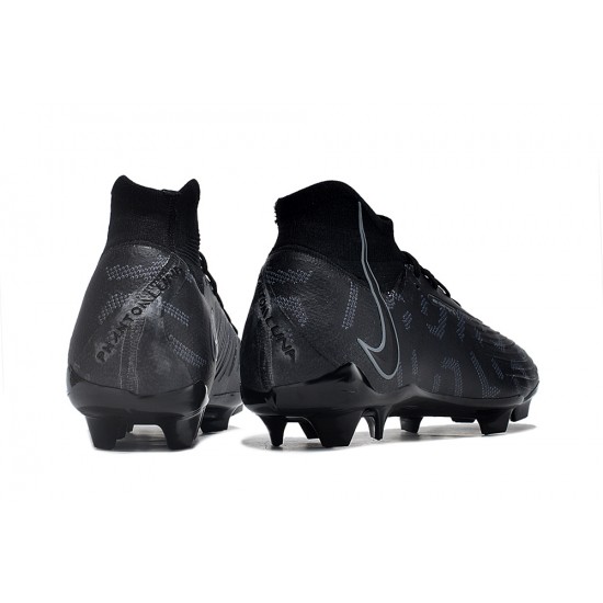 Nike Phantom Luna Elite NU FG All Black High Football Boots & Shoes