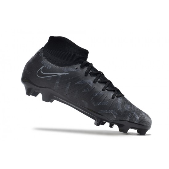 Nike Phantom Luna Elite NU FG All Black High Football Boots & Shoes