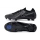 Nike Phantom Luna Elite NU FG All Black White Low Football Boots & Shoes