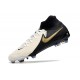 Nike Phantom Luna Elite NU FG Beige Black Gold High Football Boots & Shoes