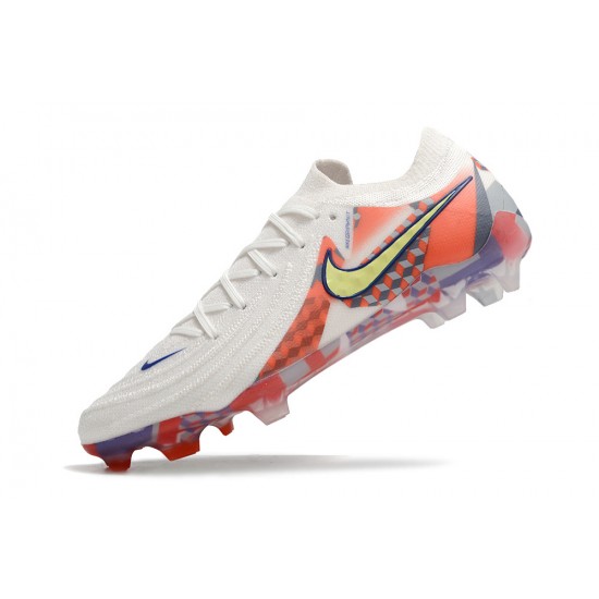 Nike Phantom Luna Elite NU FG Beige Yellow Orange Low Football Boots & Shoes