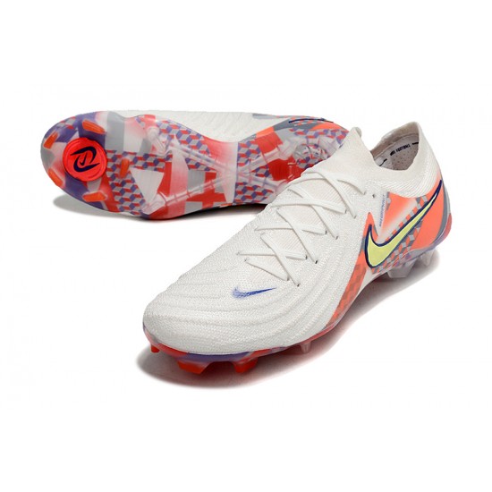 Nike Phantom Luna Elite NU FG Beige Yellow Orange Low Football Boots & Shoes