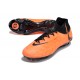 Nike Phantom Luna Elite NU FG Black Orange High Football Boots & Shoes