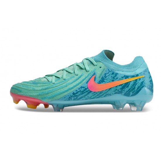 Nike Phantom Luna Elite NU FG Green Ltblue Pink Low Football Boots & Shoes