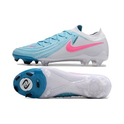 Nike Phantom Luna Elite NU FG Grey Ltblue Pink Low Football Boots & Shoes