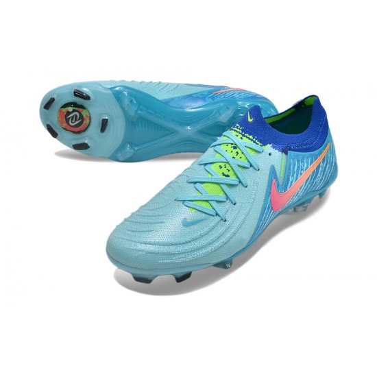 Nike Phantom Luna Elite NU FG Ltblue Blue Pink Low Football Boots & Shoes